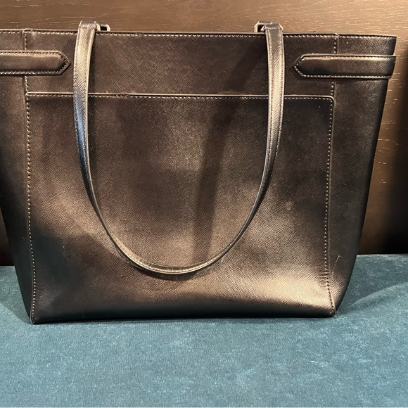 Large black leather Kate Spade tote - Picture 2 of 7